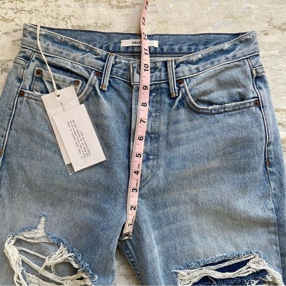 Grlfrnd jeans Karolina Distressed Straight leg jeans new with tags - Picture 5 of 13